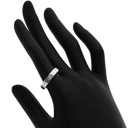 BVLGARI Double logo 1P Diamond Ring K18 White Gold Ladies [Used]