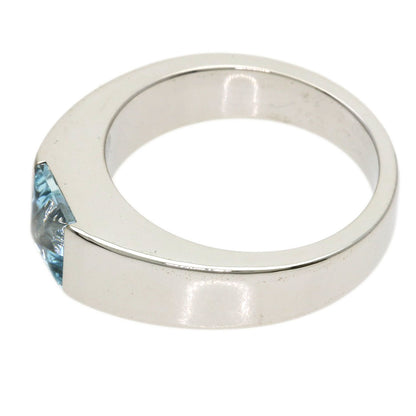 CARTIER Tank Aquamarine #53 Ring K18 White Gold Ladies [Used]