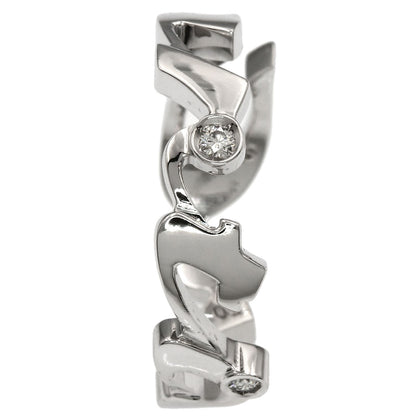 CARTIER Signature Diamond #50 Ring K18 White Gold Ladies [Used]