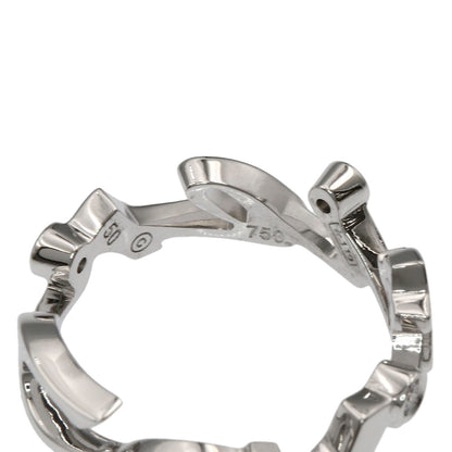 CARTIER Signature Diamond #50 Ring K18 White Gold Ladies [Used]