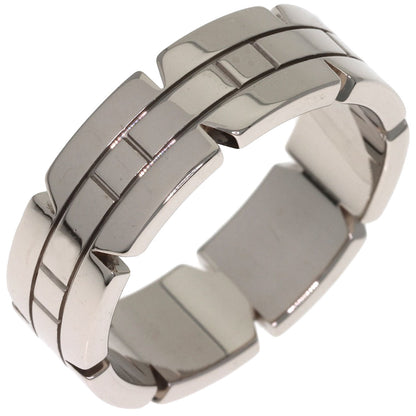 CARTIER Tank Française #62 Ring K18 White Gold Ladies [Used]