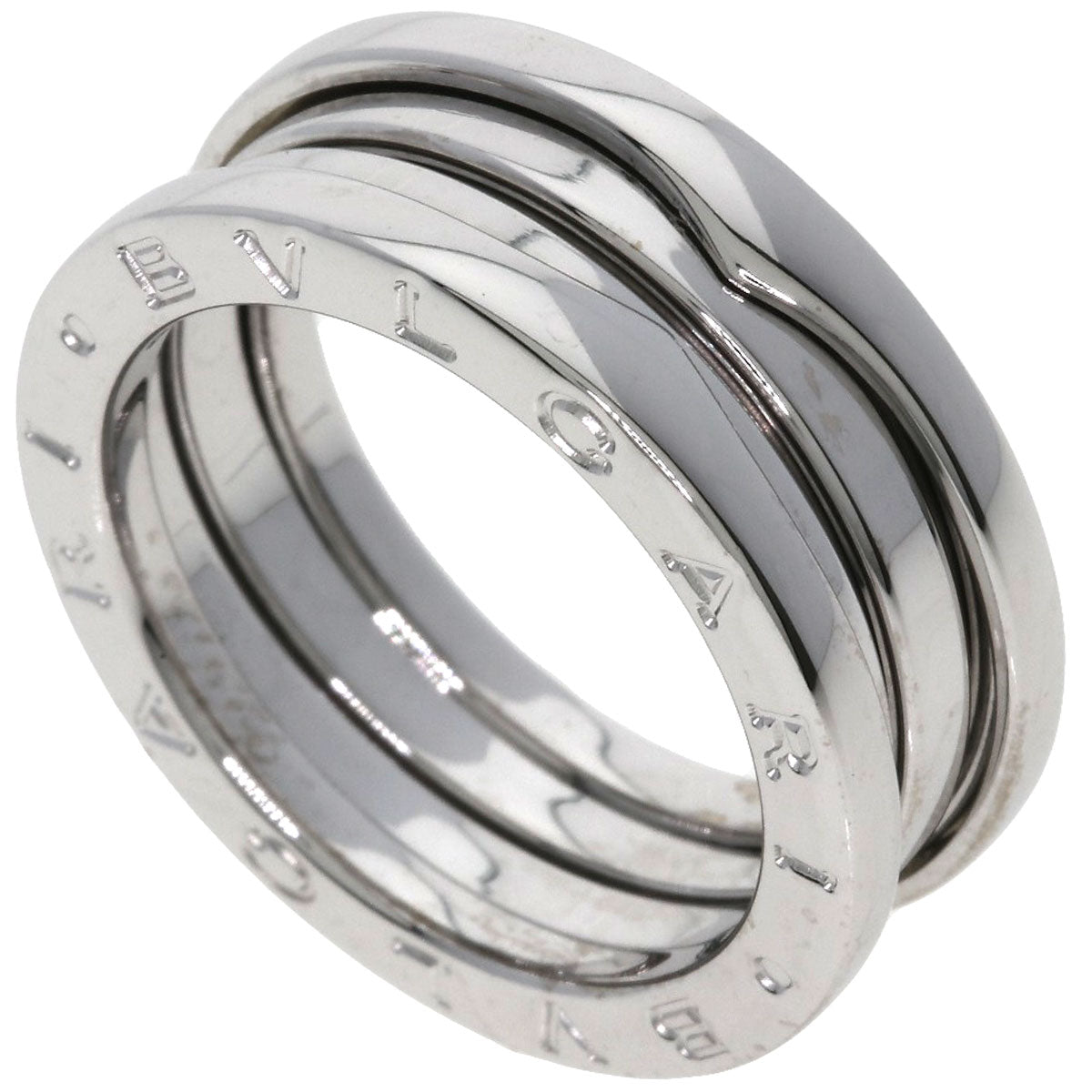 BVLGARI B.zero1 2 band #53 Ring K18 White Gold Ladies [Used]