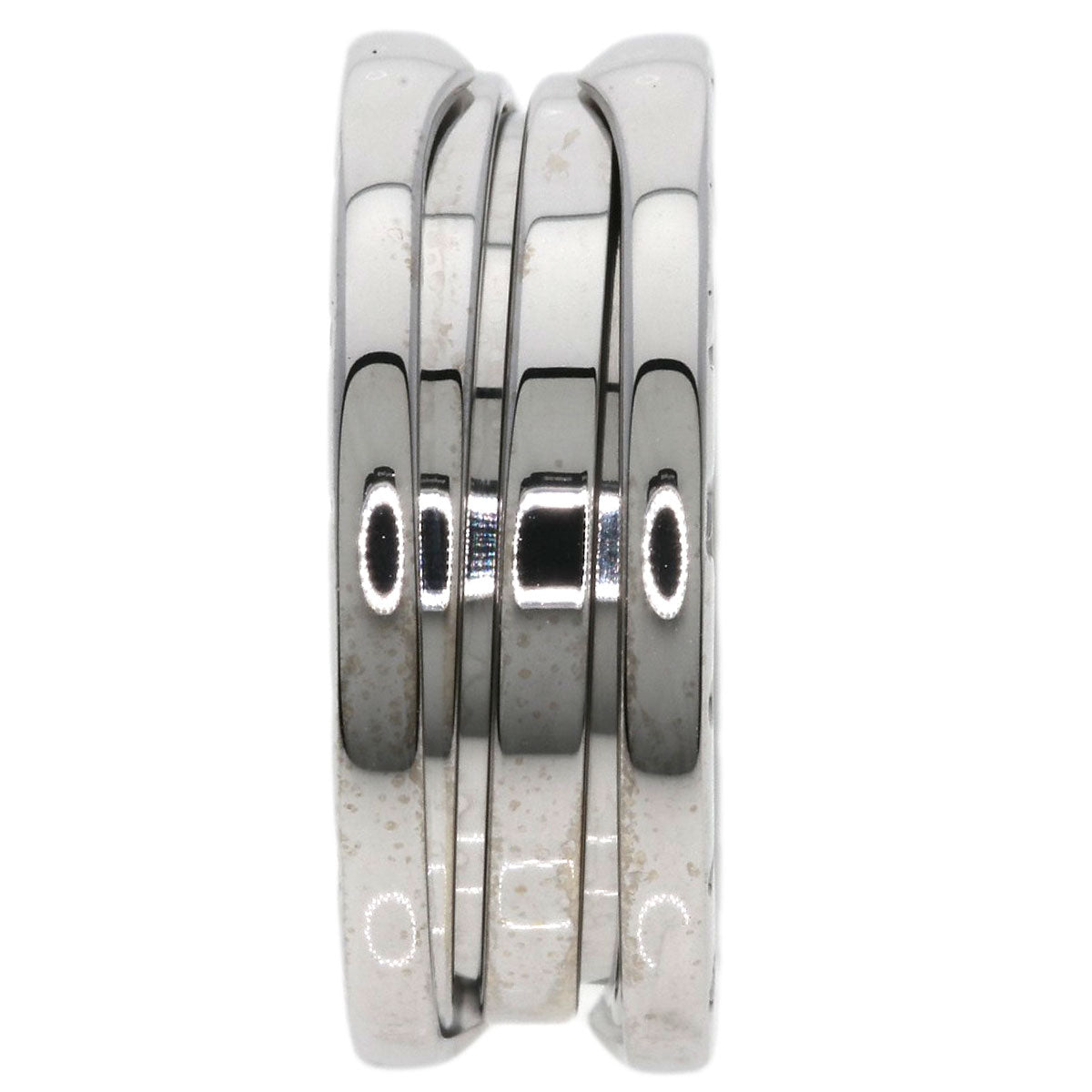 BVLGARI B.zero1 2 band #53 Ring K18 White Gold Ladies [Used]