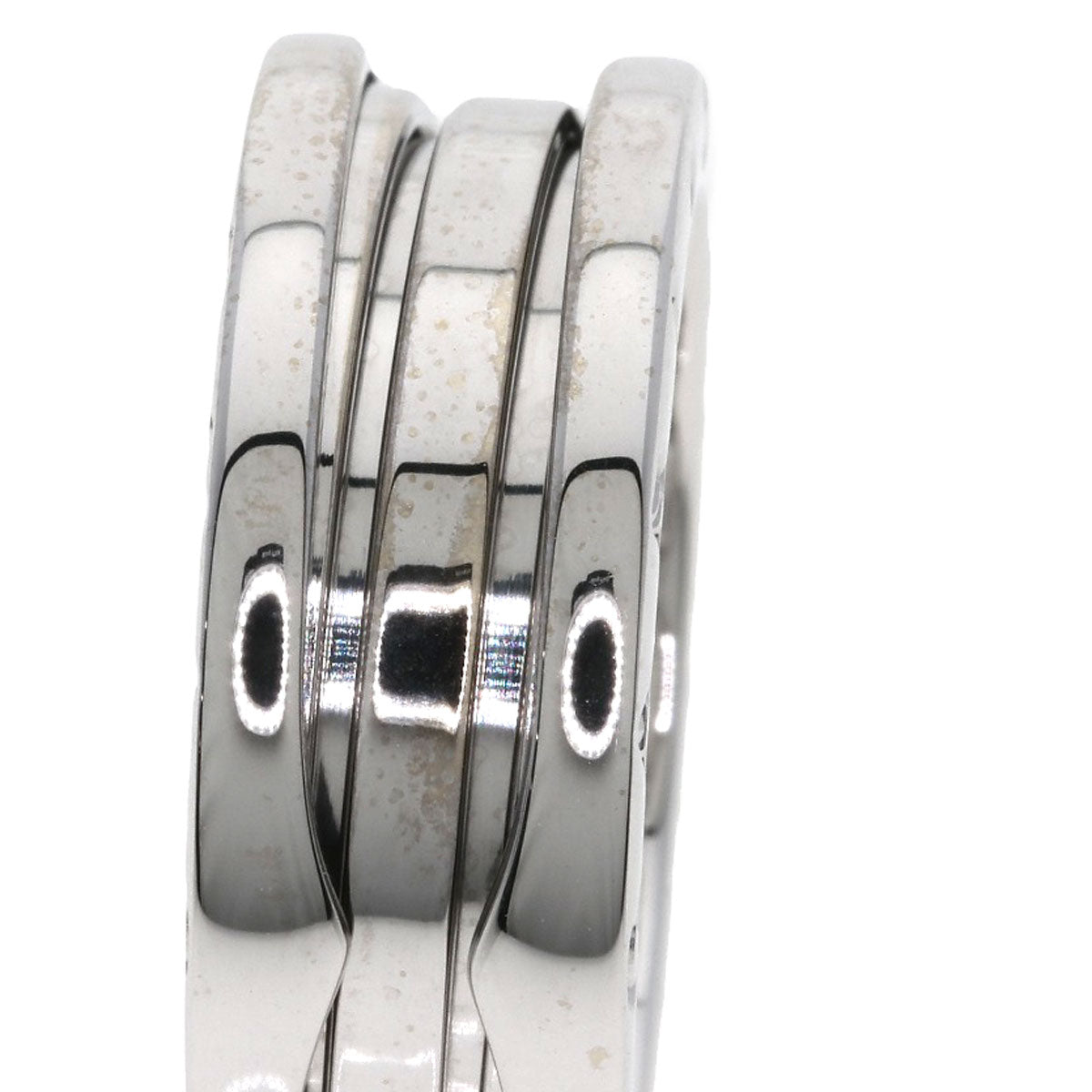 BVLGARI B.zero1 2 band #53 Ring K18 White Gold Ladies [Used]