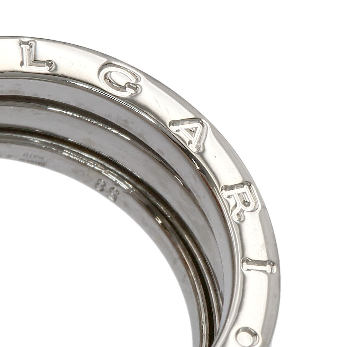 BVLGARI B.zero1 2 band #58 Ring K18 White Gold Ladies [Used]