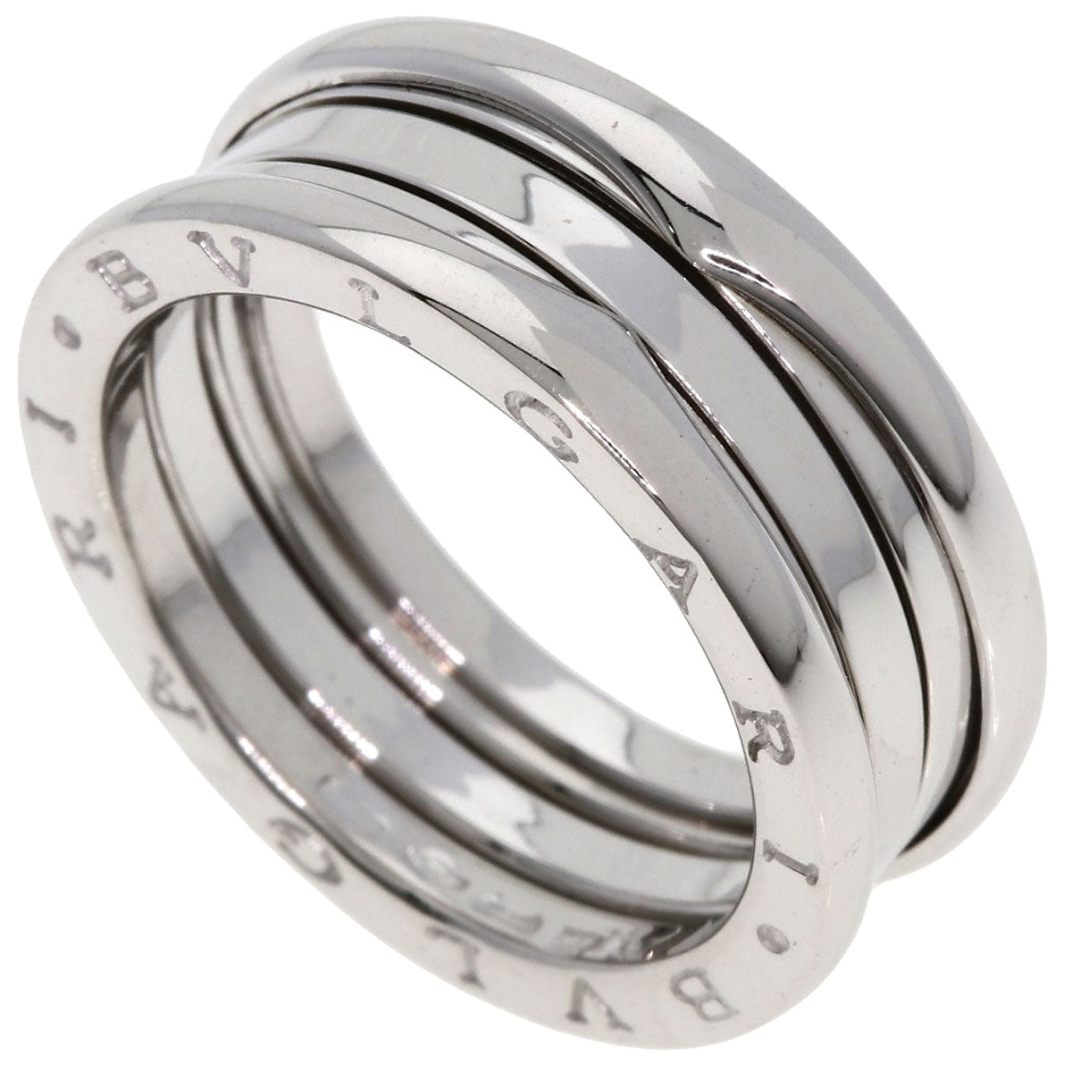 BVLGARI B.zero1 2 band #59 Ring K18 White Gold Ladies [Used]