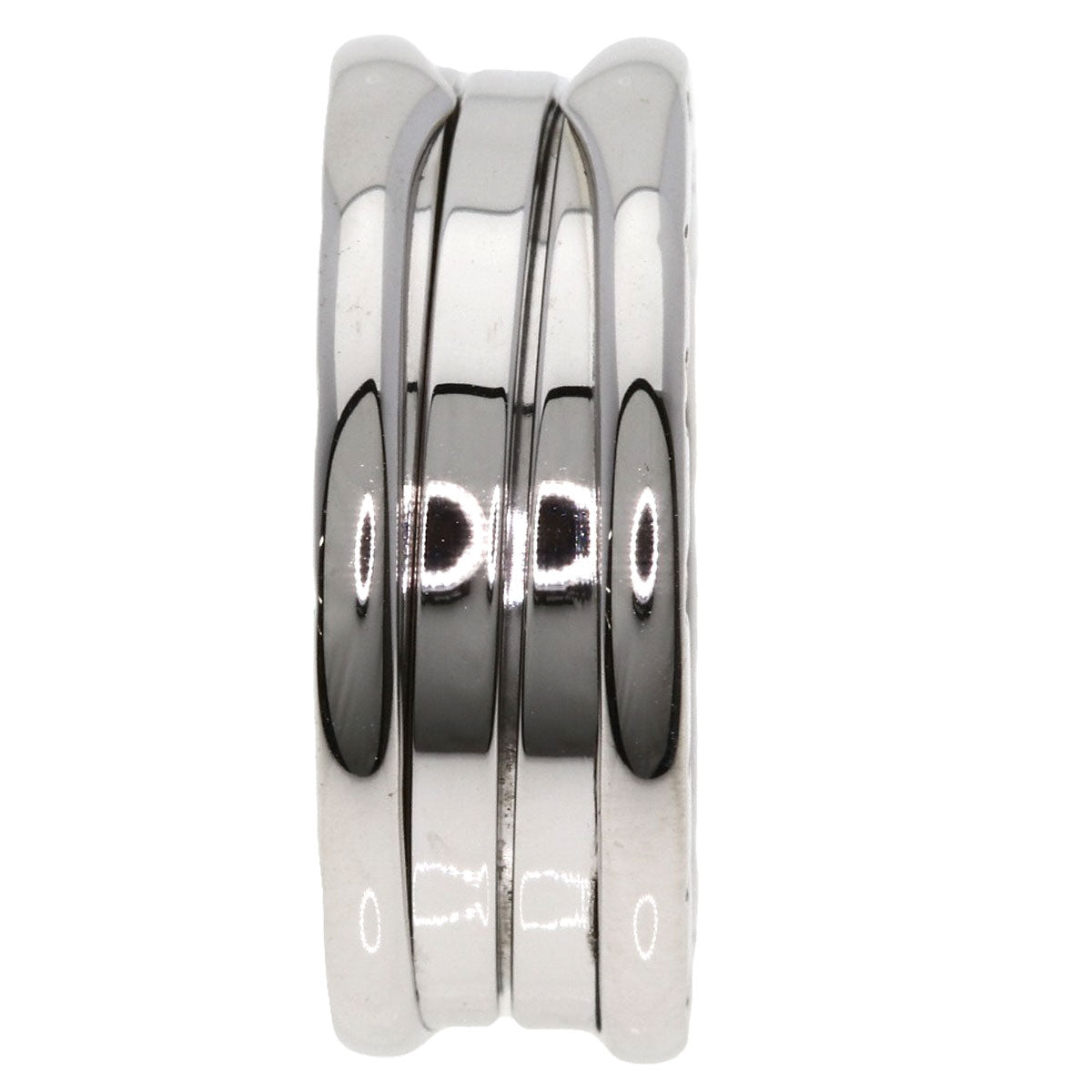 BVLGARI B.zero1 2 band #59 Ring K18 White Gold Ladies [Used]