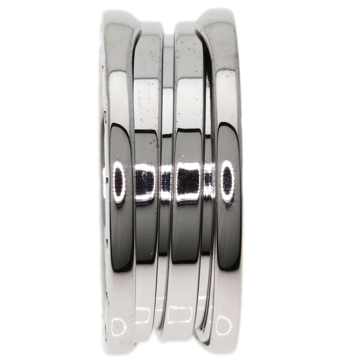BVLGARI B.zero1 3 Bands #58 Ring K18 White Gold Ladies [Used]
