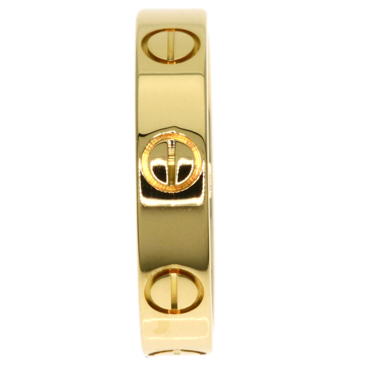 CARTIER Mini love ring # 47 Ring K18 Yellow Gold Ladies [Used]