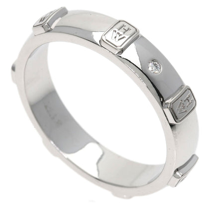HARRY WINSTON HW logo band Diamond Ring K18 White Gold Ladies [Used]