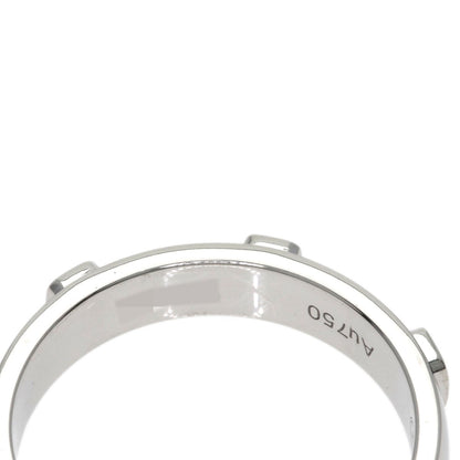 HARRY WINSTON HW logo band Diamond Ring K18 White Gold Ladies [Used]