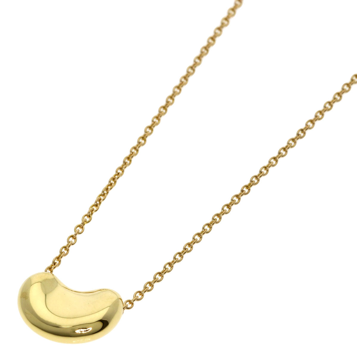 TIFFANY&Co. Bean Necklace K18 Yellow Gold Ladies [Used]