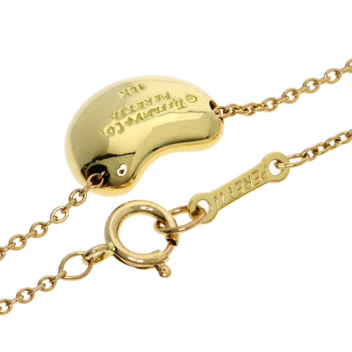 TIFFANY&Co. Bean Necklace K18 Yellow Gold Ladies [Used]