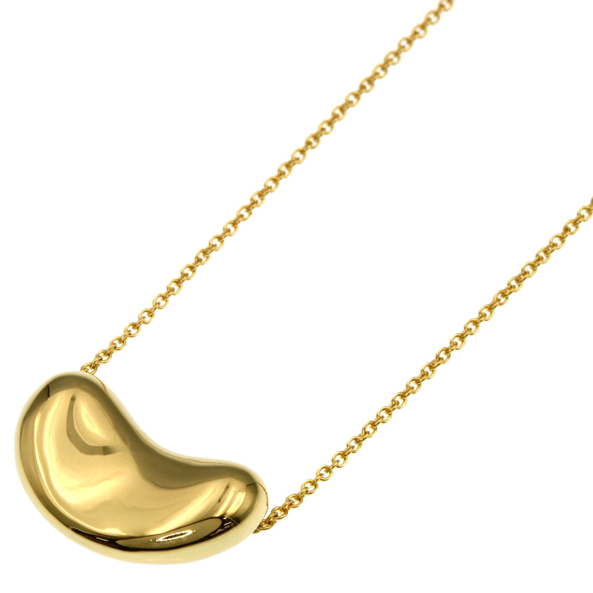 TIFFANY&Co. Bean Necklace K18 Yellow Gold Ladies [Used]