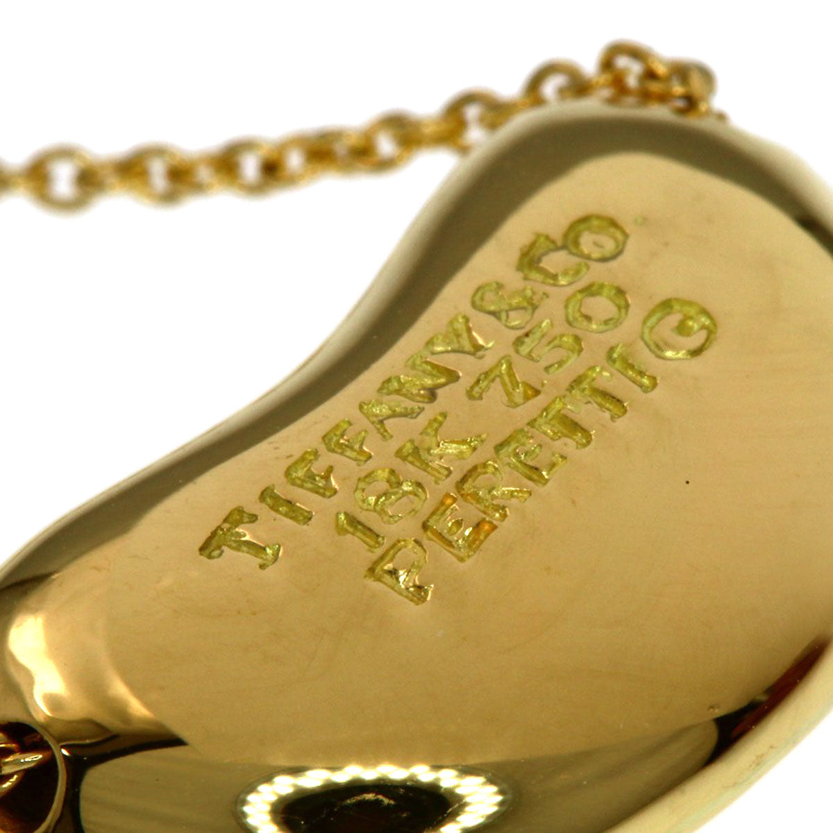 TIFFANY&Co. Bean Necklace K18 Yellow Gold Ladies [Used]