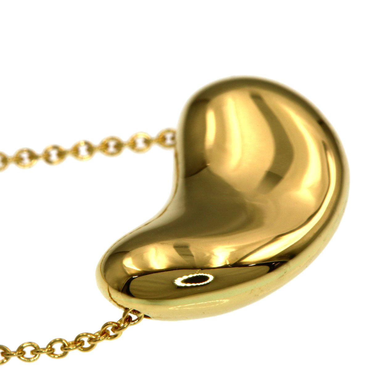 TIFFANY&Co. Bean Necklace K18 Yellow Gold Ladies [Used]