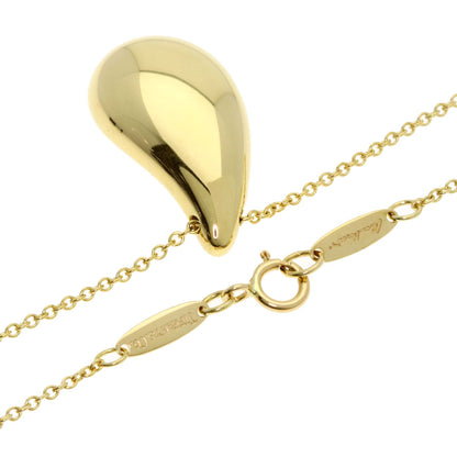 TIFFANY&Co. teardrop Necklace K18 Yellow Gold Ladies [Used]