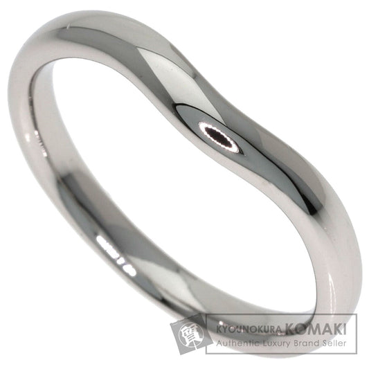 TIFFANY&Co. Curved band Ring Platinum PT950 Ladies [Used]