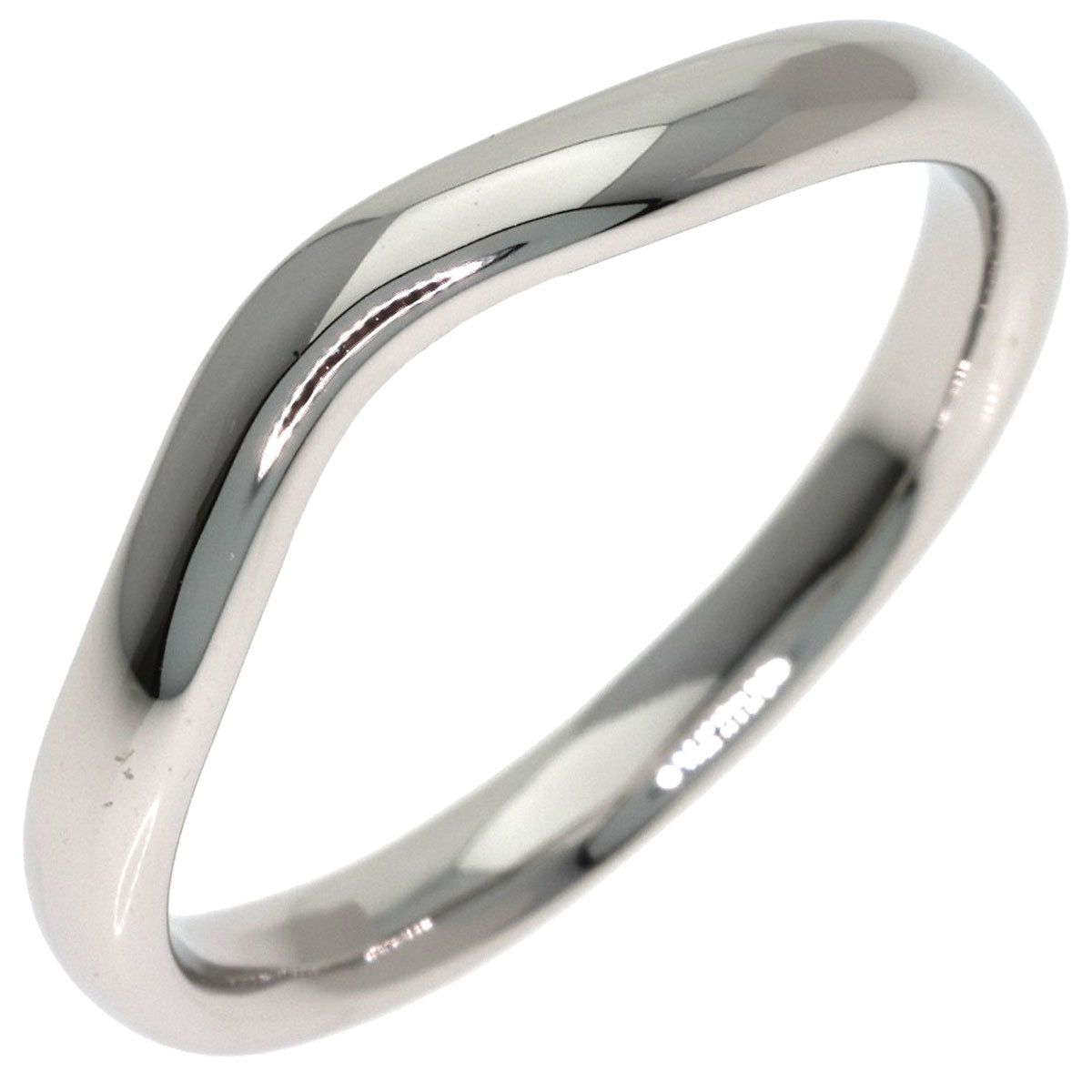 TIFFANY&Co. Curved band Ring Platinum PT950 Ladies [Used]