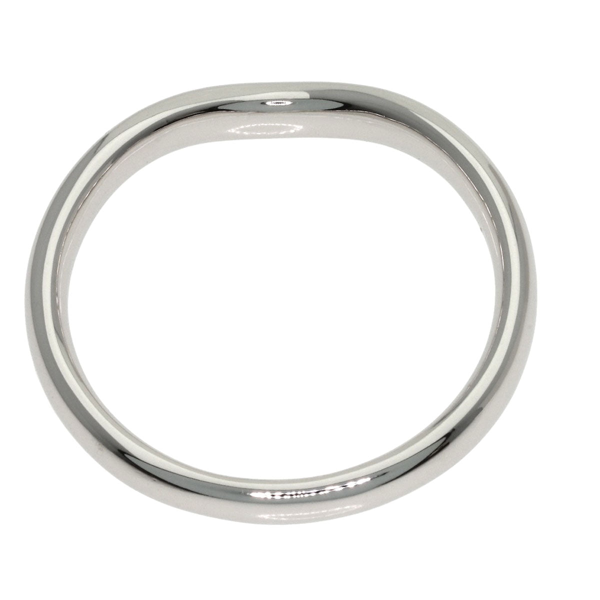 TIFFANY&Co. Curved band Ring Platinum PT950 Ladies [Used]