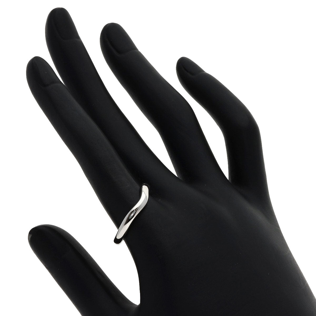 TIFFANY&Co. Curved band Ring Platinum PT950 Ladies [Used]