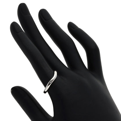 TIFFANY&Co. Curved band Ring Platinum PT950 Ladies [Used]