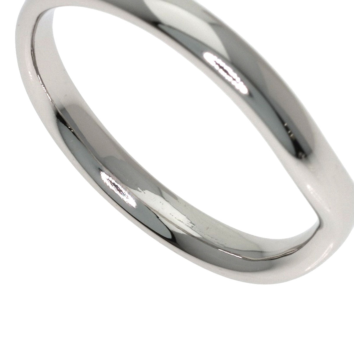 TIFFANY&Co. Curved band Ring Platinum PT950 Ladies [Used]
