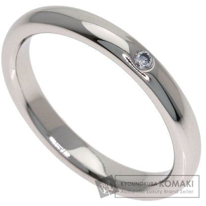 TIFFANY&Co. Curved Band 1P Diamond Ring Platinum PT950 Ladies [Used]