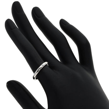 TIFFANY&Co. Curved Band 1P Diamond Ring Platinum PT950 Ladies [Used]