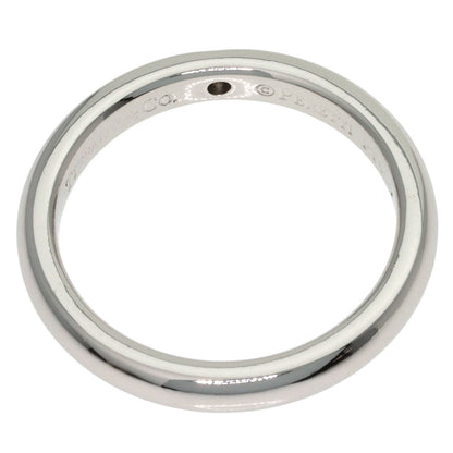 TIFFANY&Co. Curved Band 1P Diamond Ring Platinum PT950 Ladies [Used]
