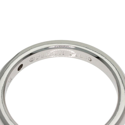 TIFFANY&Co. Curved Band 1P Diamond Ring Platinum PT950 Ladies [Used]
