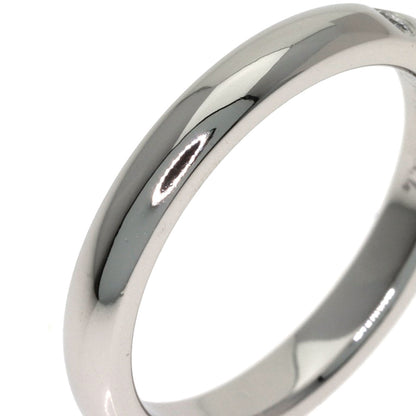 TIFFANY&Co. Curved Band 1P Diamond Ring Platinum PT950 Ladies [Used]