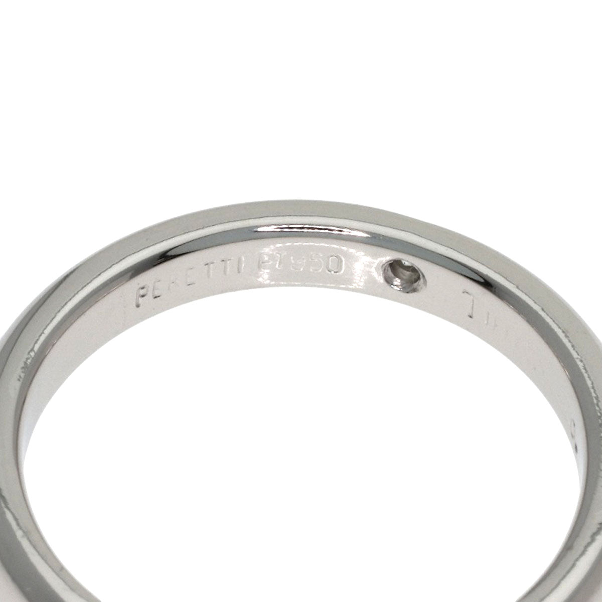 TIFFANY&Co. Stacking band 1P Diamond Ring Platinum PT950 Ladies [Used]