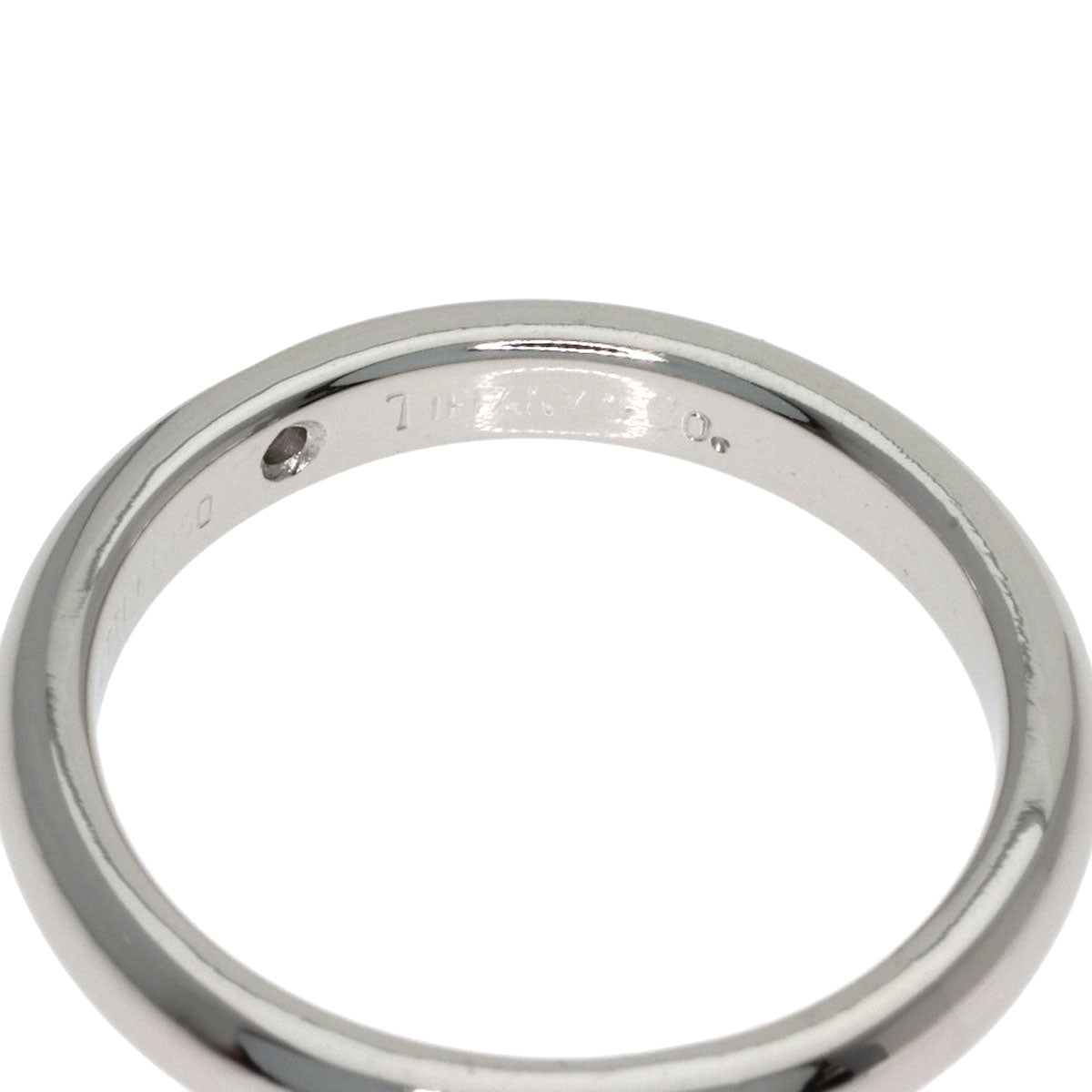 TIFFANY&Co. Stacking band 1P Diamond Ring Platinum PT950 Ladies [Used]