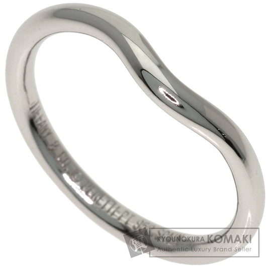 TIFFANY&Co. Curved band Ring Platinum PT950 Ladies [Used]