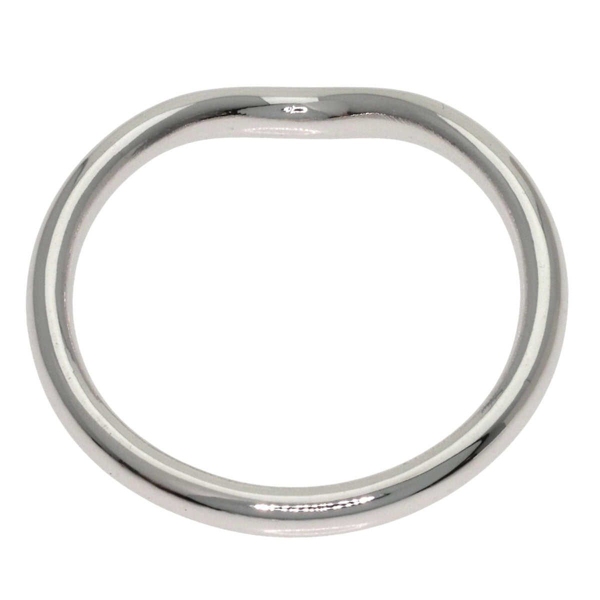 TIFFANY&Co. Curved band Ring Platinum PT950 Ladies [Used]