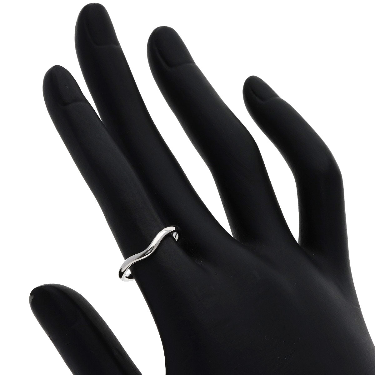 TIFFANY&Co. Curved band Ring Platinum PT950 Ladies [Used]