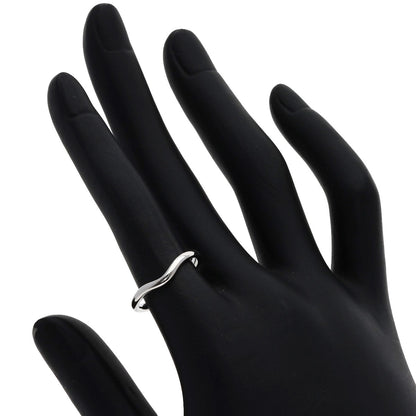 TIFFANY&Co. Curved band Ring Platinum PT950 Ladies [Used]
