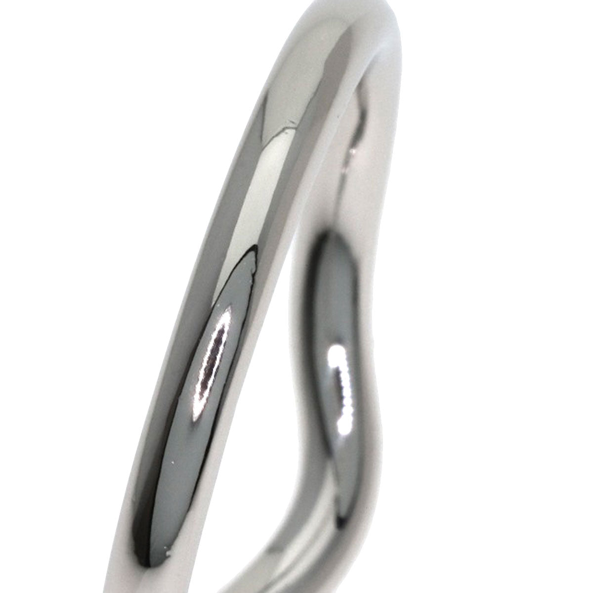 TIFFANY&Co. Curved band Ring Platinum PT950 Ladies [Used]