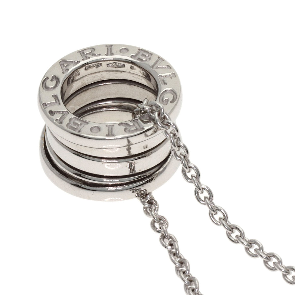 BVLGARI B.zero1 Necklace K18 White Gold Ladies [Used]