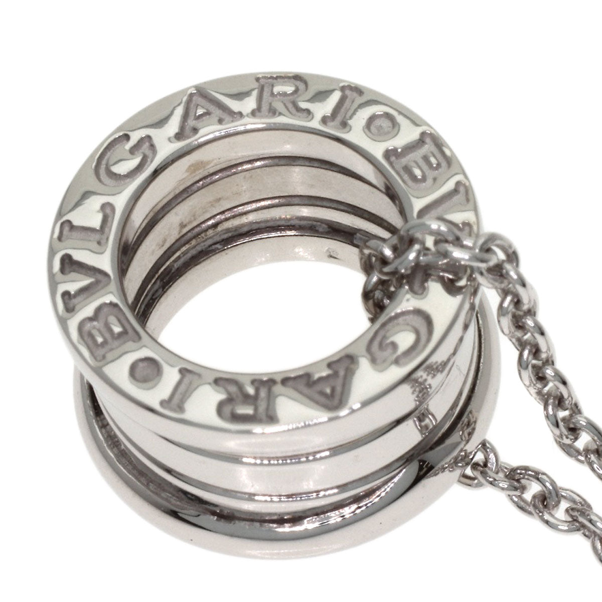 BVLGARI B.zero1 Necklace K18 White Gold Ladies [Used]