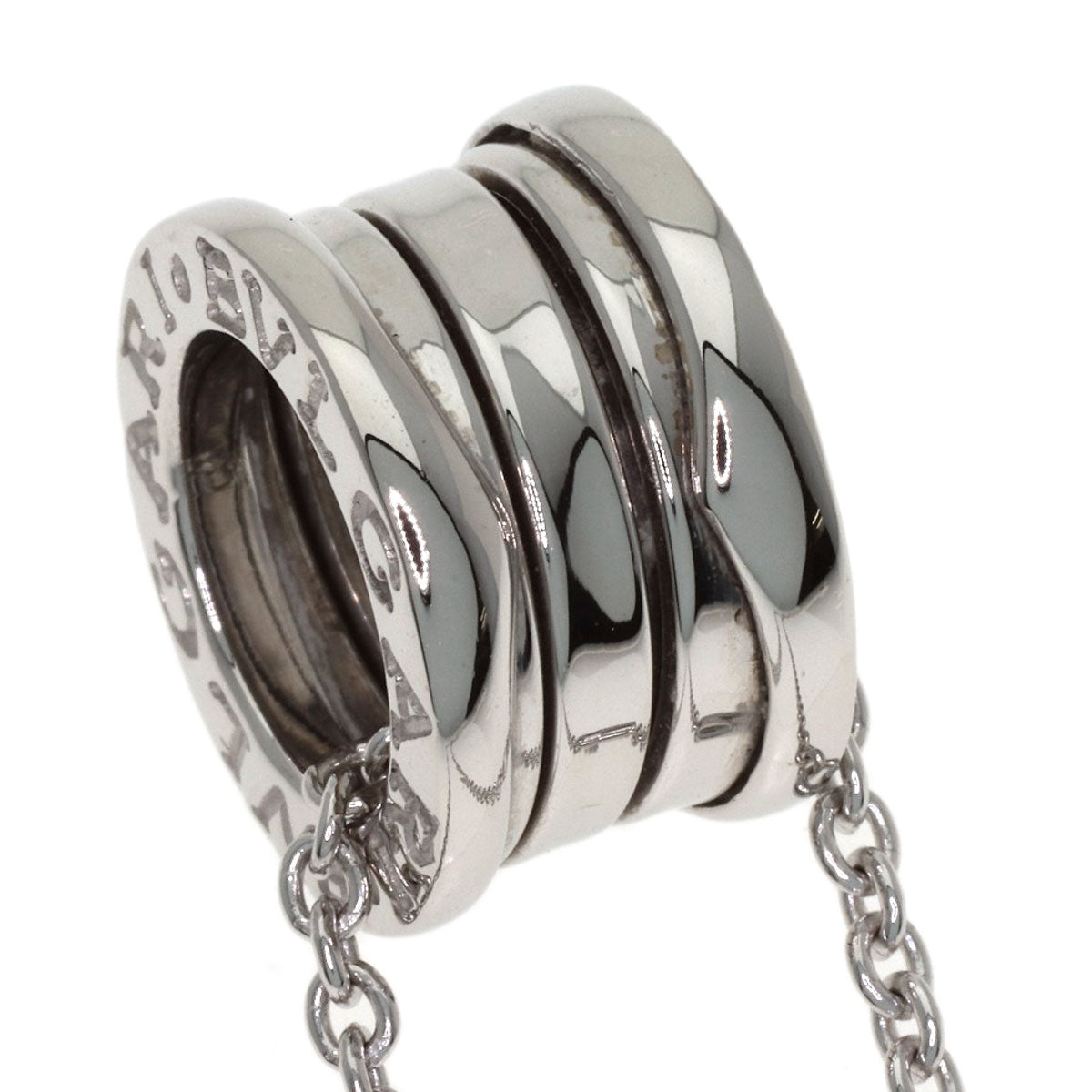BVLGARI B.zero1 Necklace K18 White Gold Ladies [Used]