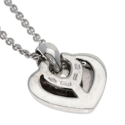BVLGARI Doppio Cuore Diamond Necklace K18 White Gold Ladies [Used]