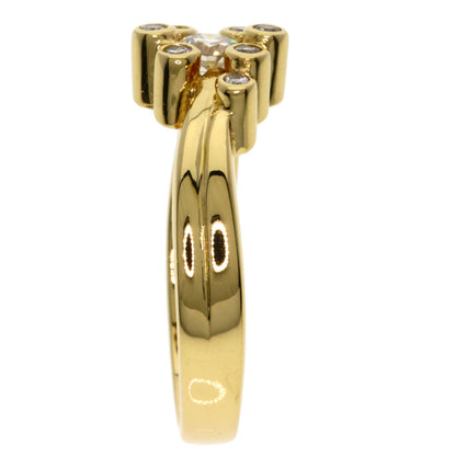 TASAKI Pearl Pearl Diamond Ring K18 Yellow Gold Ladies [Used]