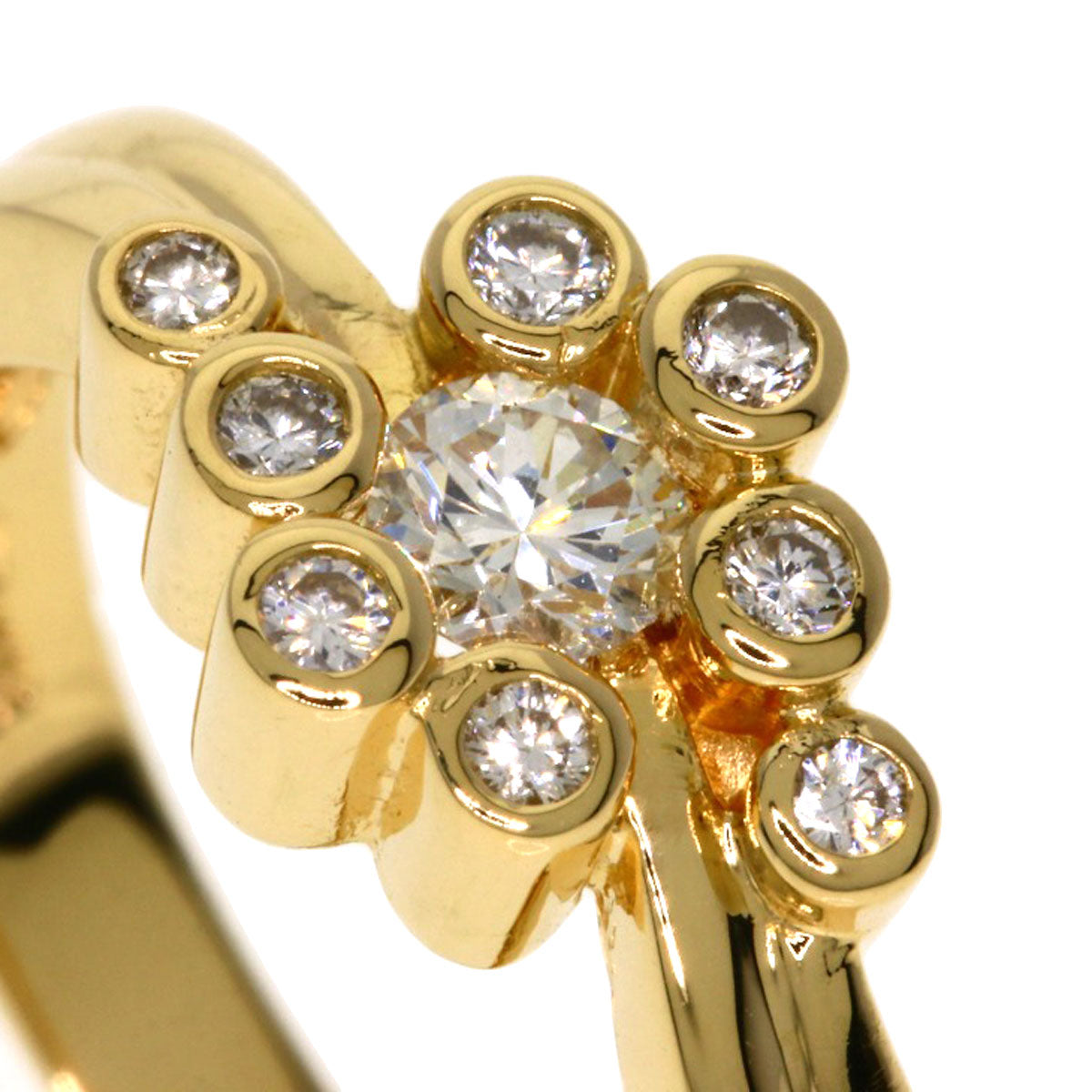 TASAKI Pearl Pearl Diamond Ring K18 Yellow Gold Ladies [Used]
