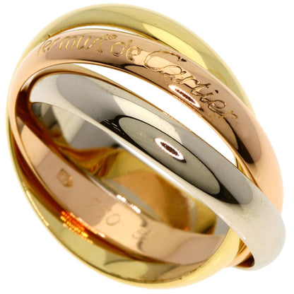 CARTIER Trinity MM #55 Ring K18 Yellow Gold 18K Pink GoldLadies [Used]