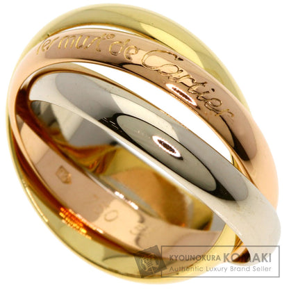CARTIER Trinity MM #55 Ring K18 Yellow Gold 18K Pink GoldLadies [Used]