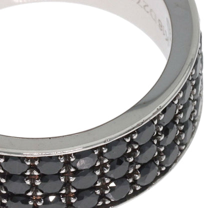 Ponte Vecchio Black　Diamond 1P Diamond Ring K18 White Gold Ladies [Used]