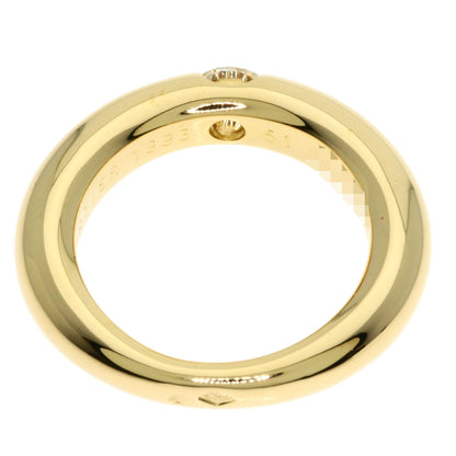 CARTIER Ellipse 1P Diamond #51 Ring K18 Yellow Gold Ladies [Used]