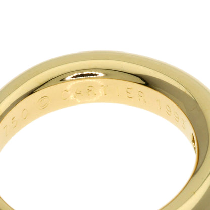 CARTIER Ellipse 1P Diamond #51 Ring K18 Yellow Gold Ladies [Used]